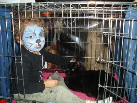 Cl�mence et Balzac � l'exposition de Toulouse